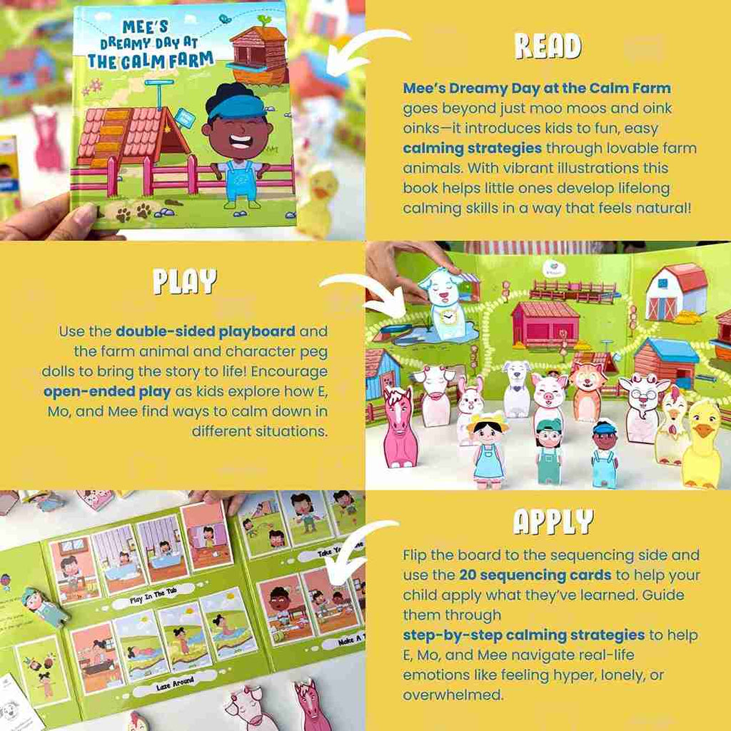 3 - in - 1 Calm Farm Kit | Pack of 5 - Emomee
