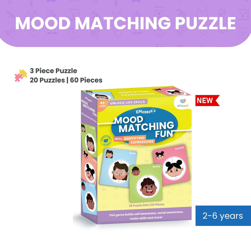 3 Piece Mood Matching Puzzle - Emomee