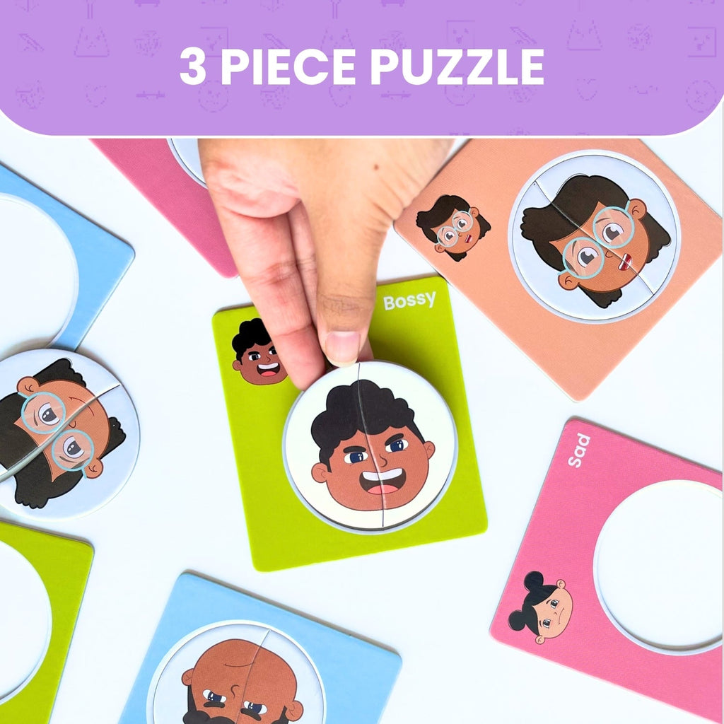 3 Piece Mood Matching Puzzle - Emomee